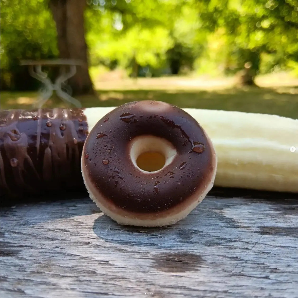 Donut supersoft, Doppelpack in zwei Größen - handgefertigter Silikon-Penisring Sündwaren-Konditorei