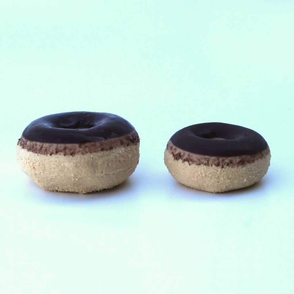 Donut supersoft, Doppelpack in zwei Größen - handgefertigter Silikon-Penisring Sündwaren-Konditorei