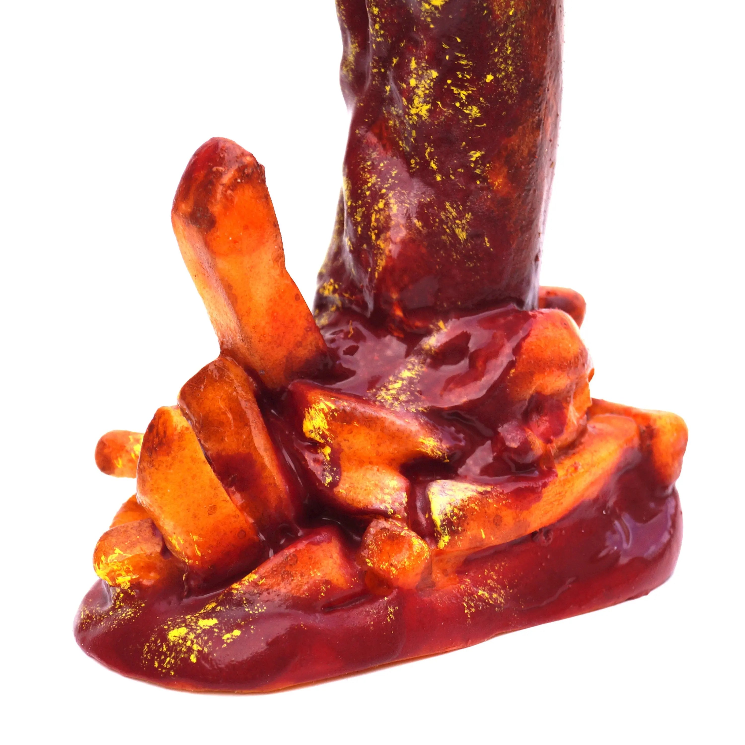 Einmal vegane Bratcurry mit Süsskartoffelpommes, bitte! - unser Silikondildo für den großen Hunger Sündwaren-Konditorei